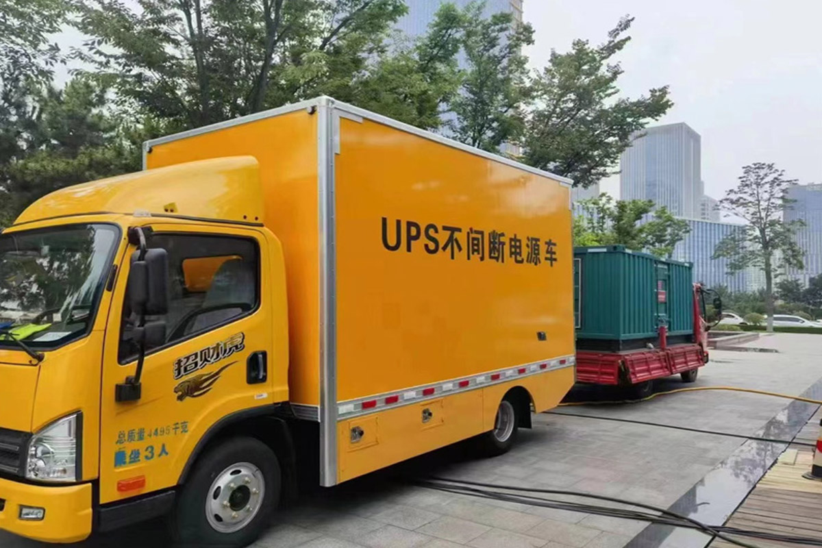 武平发电机租赁施工现场